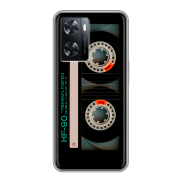 Силиконовый чехол на OPPO A77s с принтом Кассета Силиконовый чехол на OPPO A77s с принтом Кассета