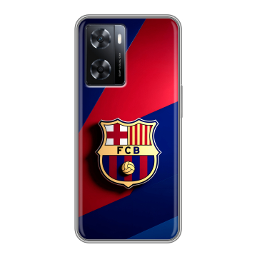 Силиконовый чехол на OPPO A77s с принтом Барселона Barcelona