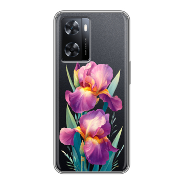 Силиконовый чехол на OPPO A77s с принтом Цветы орхидеи Силиконовый чехол на OPPO A77s с принтом Цветы орхидеи