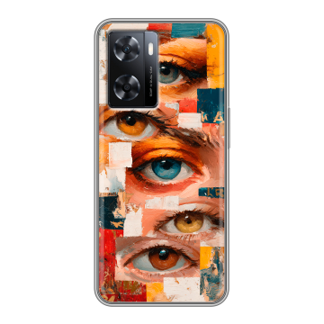 Силиконовый чехол на OPPO A77s с принтом Модный принт Силиконовый чехол на OPPO A77s с принтом Модный принт