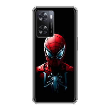 Силиконовый чехол на OPPO A77s с принтом Spiderman Человек паук