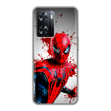 Силиконовый чехол на OPPO A77s с принтом Spiderman Человек паук Силиконовый чехол на OPPO A77s с принтом Spiderman Человек паук