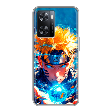 Силиконовый чехол на OPPO A77s с принтом Аниме Наруто Naruto
