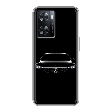 Силиконовый чехол на OPPO A77s с принтом Mercedes Мерседес Силиконовый чехол на OPPO A77s с принтом Mercedes Мерседес