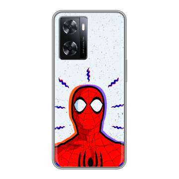 Силиконовый чехол на OPPO A77s с принтом Spiderman Человек паук Силиконовый чехол на OPPO A77s с принтом Spiderman Человек паук