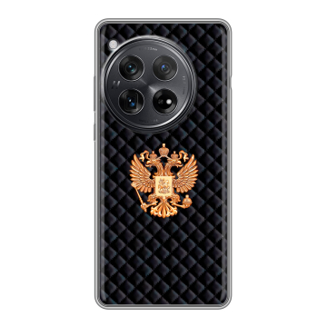 Силиконовый чехол на OnePlus 12 с принтом Герб России принт