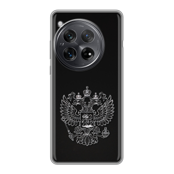 Силиконовый чехол на OnePlus 12 с принтом Герб России