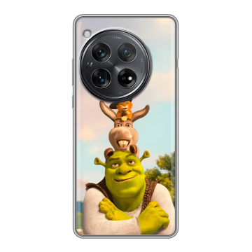 Силиконовый чехол на OnePlus 12 с принтом Шрек Shrek Силиконовый чехол на OnePlus 12 с принтом Шрек Shrek