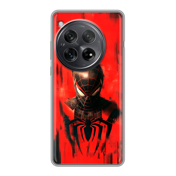 Силиконовый чехол на OnePlus 12 с принтом человек паук spiderman