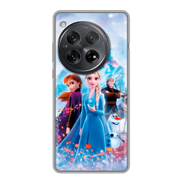 Силиконовый чехол на OnePlus 12 с принтом Холодное сердце Frozen