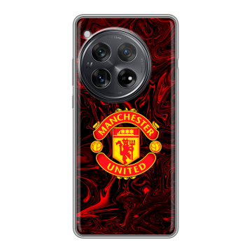 Силиконовый чехол на OnePlus 12 с принтом Manchester United Силиконовый чехол на OnePlus 12 с принтом Manchester United