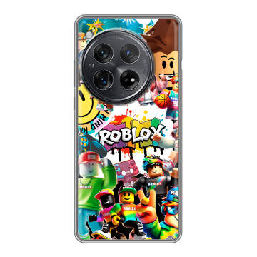 Силиконовый чехол на OnePlus 12 с принтом Roblox Роблокс
