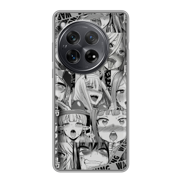 Силиконовый чехол на OnePlus 12 с принтом Ahegao Ахегао Аниме Силиконовый чехол на OnePlus 12 с принтом Ahegao Ахегао Аниме