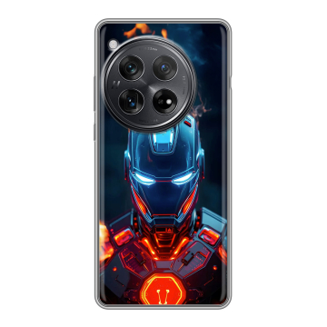 Силиконовый чехол на OnePlus 12 с принтом IronMan Железный человек