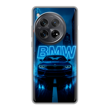 Силиконовый чехол на OnePlus 12 с принтом BMW БМВ