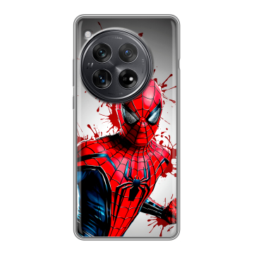 Силиконовый чехол на OnePlus 12 с принтом Spiderman Человек паук