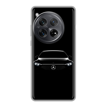 Силиконовый чехол на OnePlus 12 с принтом Mercedes Мерседес
