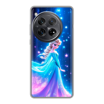Силиконовый чехол на OnePlus 12 с принтом Холодное сердце Frozen