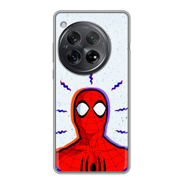 Силиконовый чехол на OnePlus 12 с принтом Spiderman Человек паук Силиконовый чехол на OnePlus 12 с принтом Spiderman Человек паук