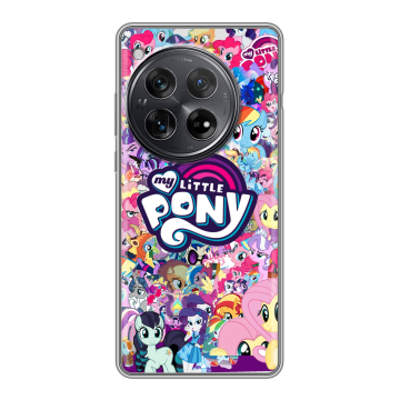 Силиконовый чехол на OnePlus 12 с принтом My little pony Дружба чудо