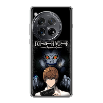 Силиконовый чехол на OnePlus 12 с принтом Death note Тетрадь смерти Силиконовый чехол на OnePlus 12 с принтом Death note Тетрадь смерти