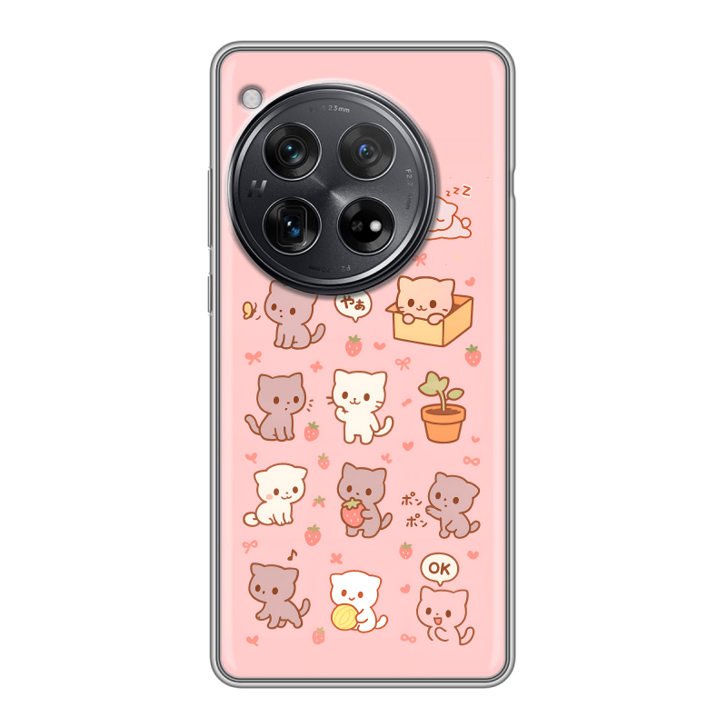 Силиконовый чехол на OnePlus 12 с принтом Hello Kitty Хелоу Кити Силиконовый чехол на OnePlus 12 с принтом Hello Kitty Хелоу Кити