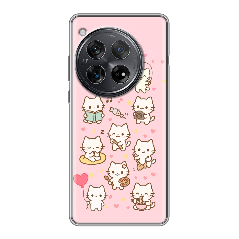 Силиконовый чехол на OnePlus 12 с принтом Hello Kitty Хелоу Кити Силиконовый чехол на OnePlus 12 с принтом Hello Kitty Хелоу Кити