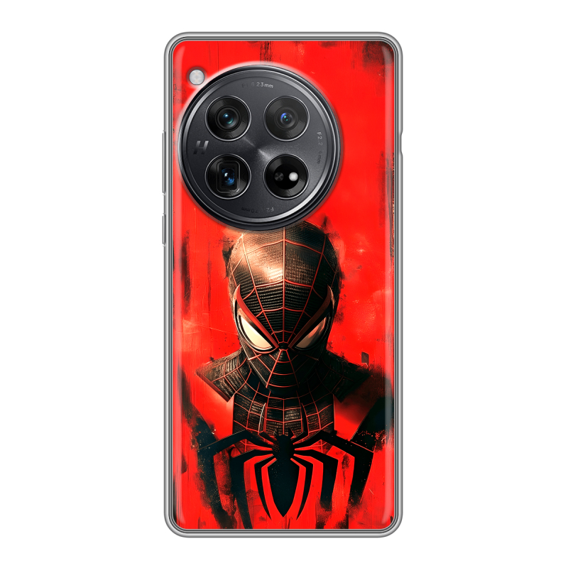 Силиконовый чехол на OnePlus 12 с принтом человек паук spiderman Силиконовый чехол на OnePlus 12 с принтом человек паук spiderman