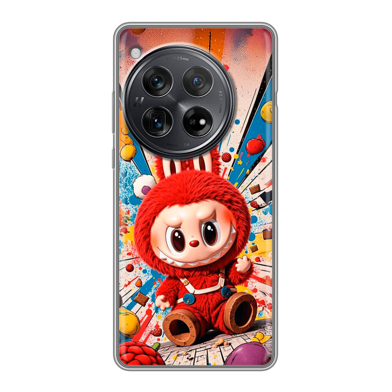 Силиконовый чехол на OnePlus 12 с принтом Labubu Лабубу Силиконовый чехол на OnePlus 12 с принтом Labubu Лабубу