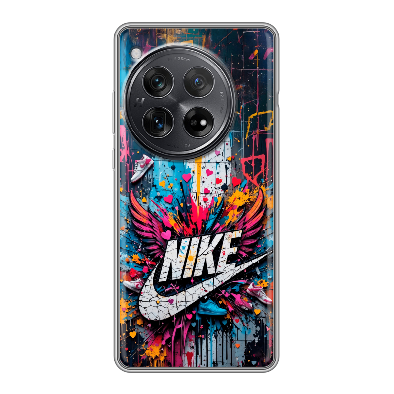 Силиконовый чехол на OnePlus 12 с принтом Nike Найк Силиконовый чехол на OnePlus 12 с принтом Nike Найк