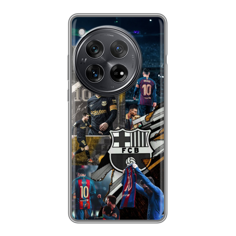 Силиконовый чехол на OnePlus 12 с принтом Messi Barcelona Силиконовый чехол на OnePlus 12 с принтом Messi Barcelona
