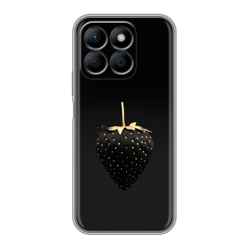 Силиконовый чехол на Honor X8b с принтом Черная клубника Силиконовый чехол на Honor X8b с принтом Черная клубника