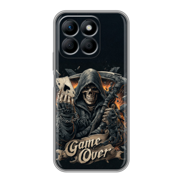 Силиконовый чехол на Honor X8b с принтом Скелет карты Силиконовый чехол на Honor X8b с принтом Скелет карты