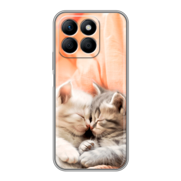 Силиконовый чехол на Honor X8b с принтом Котята
