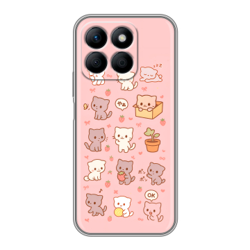 Силиконовый чехол на Honor X8b с принтом Hello Kitty Хелоу Кити