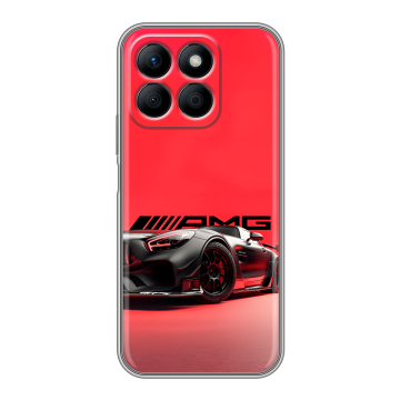 Силиконовый чехол на Honor X8b с принтом Мерседес Mercedes AMG