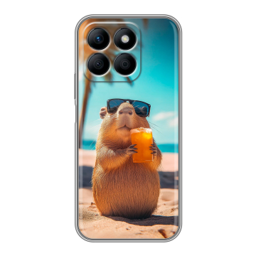 Силиконовый чехол на Honor X8b с принтом Капибара Силиконовый чехол на Honor X8b с принтом Капибара