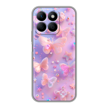 Силиконовый чехол на Honor X8b с принтом Бабочки Силиконовый чехол на Honor X8b с принтом Бабочки