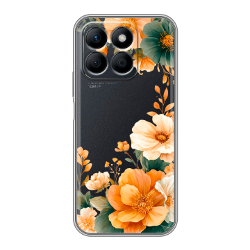 Силиконовый чехол на Honor X8b с принтом Цветы принт