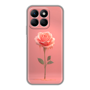 Силиконовый чехол на Honor X8b с принтом Розовая роза