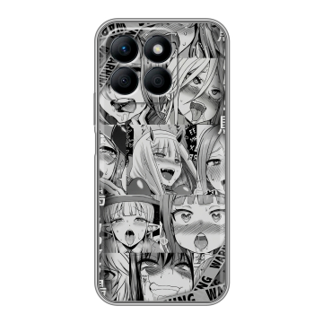 Силиконовый чехол на Honor X8b с принтом Ahegao Ахегао Аниме