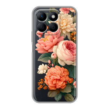 Силиконовый чехол на Honor X8b с принтом цветы