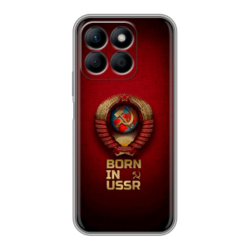 Силиконовый чехол на Honor X8b с принтом Флаг Герб СССР