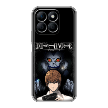 Силиконовый чехол на Honor X8b с принтом Death note Тетрадь смерти