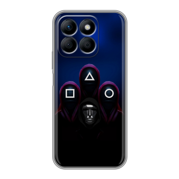 Силиконовый чехол на Honor X8b с принтом Игра Кальмара
