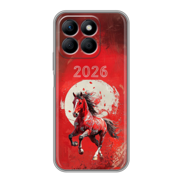 Силиконовый чехол на Honor X8b с принтом Новый год