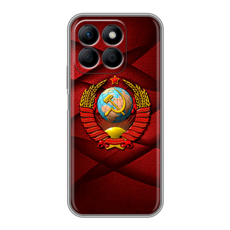 Силиконовый чехол на Honor X8b с принтом Герб СССР Силиконовый чехол на Honor X8b с принтом Герб СССР
