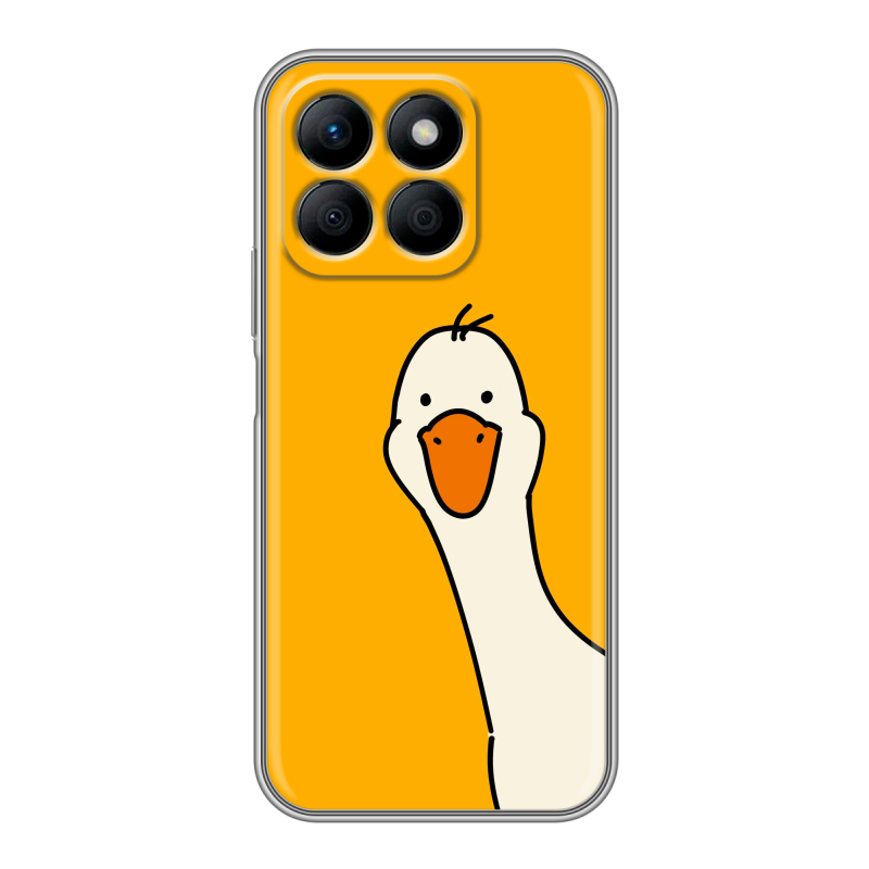 Силиконовый чехол на Honor X8b с принтом Утка Силиконовый чехол на Honor X8b с принтом Утка