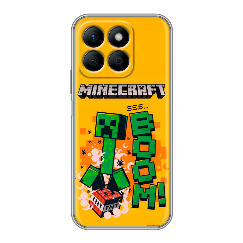 Силиконовый чехол на Honor X8b с принтом Майнкрафт Minecraft Силиконовый чехол на Honor X8b с принтом Майнкрафт Minecraft