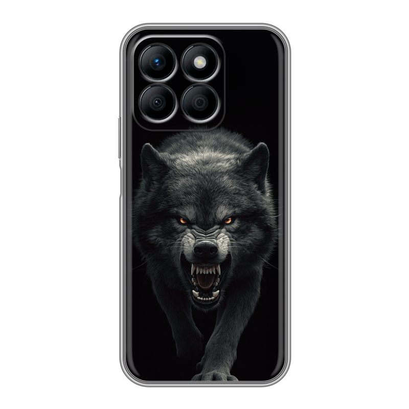 Силиконовый чехол на Honor X8b с принтом Волк Силиконовый чехол на Honor X8b с принтом Волк